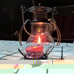 감성캠핑 티라이트 램프(블랙)