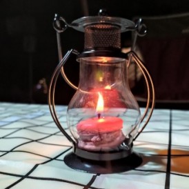 감성캠핑 티라이트 램프(블랙)