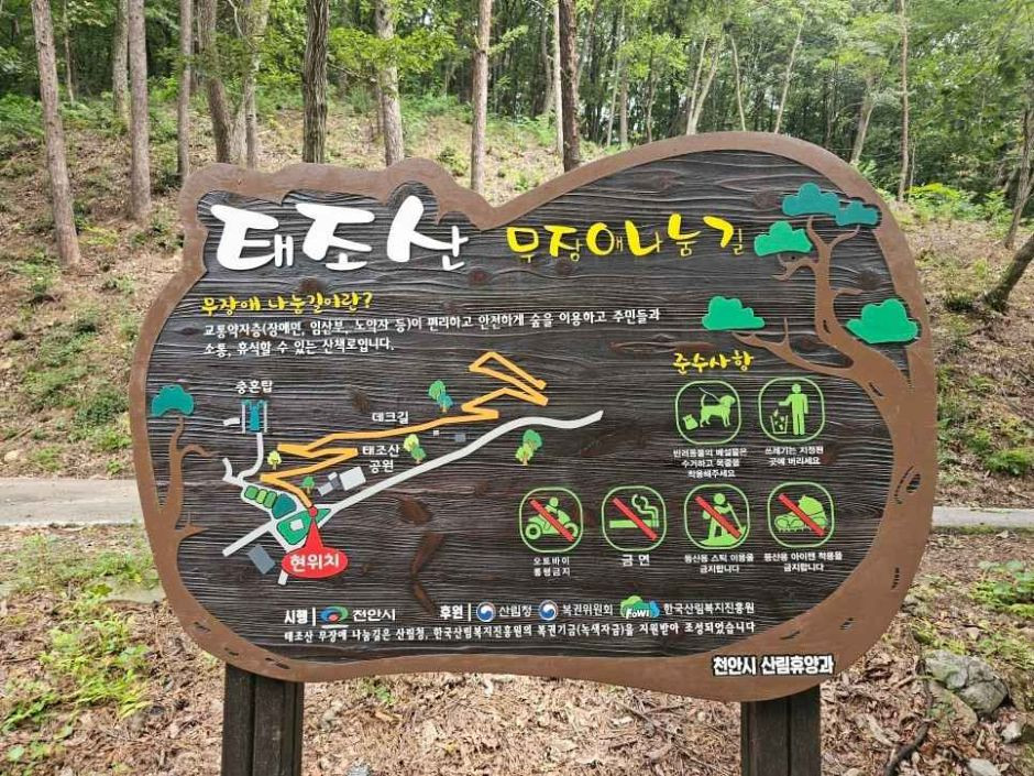태조산공원 무장애 나눔길 여행 추천 - 로드트립
