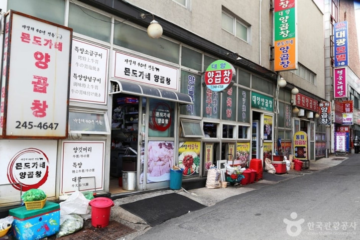 부산 자갈치 양곱창 골목 여행 추천 - 메고지고