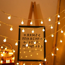 캠핑전구 LED 줄조명 파티라이트 야외 무드등 스트링라이트 알전구 앵두전구 96구 9.5m